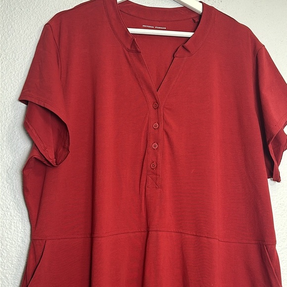 Universal Standard Band Collar Jersey Travel Womens Dress Plus Size Large 22/24 - Picture 3 of 14